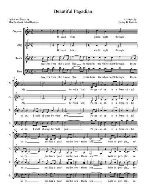 Beautiful Pagadian SATB .